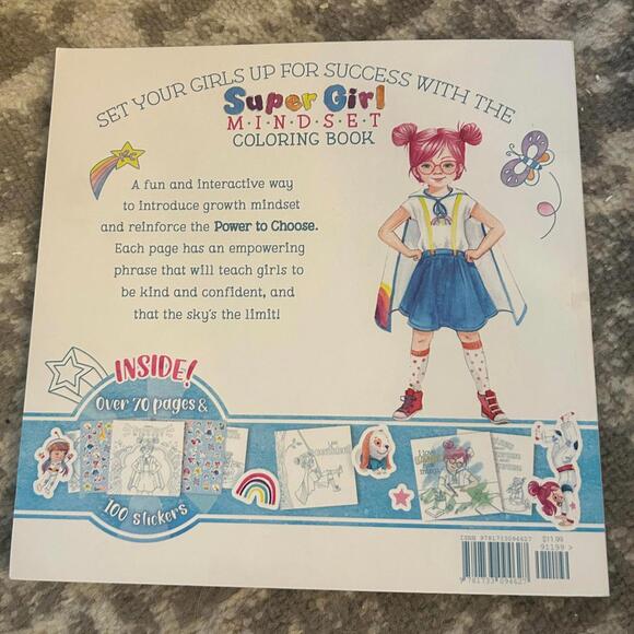 Random House Paperback Book Super Girl Mindset Coloring Book (NWT) - Picture 5 of 5